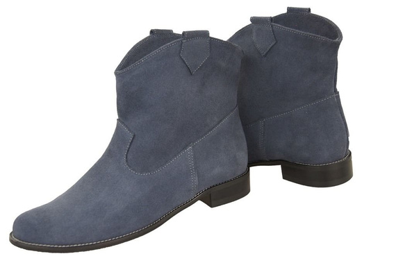 Dámské kozačky Graphite jaro/podzim přírodní kůže velur 132 L ElitaBut