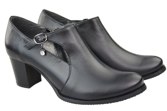 Dámské boty z přírodní kůže Black 109 ElitaBut