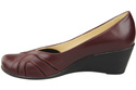Dámské kožené boty z přírodní kůže Maroon pumps 828 ElitaBut