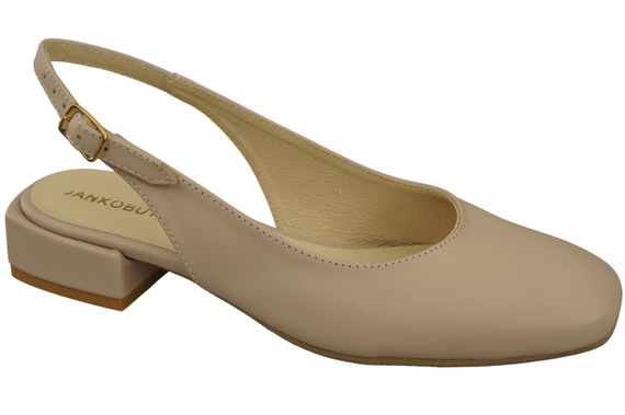 Dámská obuv Sandály Cappuccino Bright Flat Heel Natural Leather 206 ElitaBut