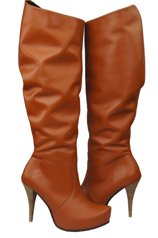 Dámské boty na platformě Přírodní kůže Červená 120 ElitaBut