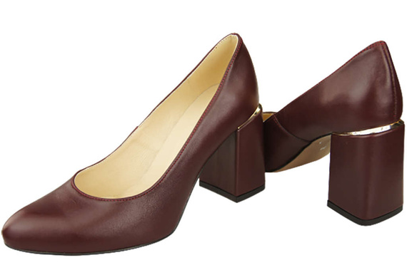 Dámská obuv Maroon Natural Leather 179 ElitaBut