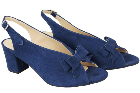 Dámská obuv Sandály Námořnická modrá semišová kůže 148 ElitaBut