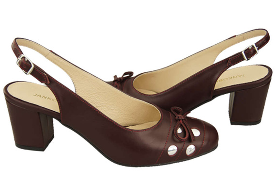 Dámská obuv Sandály Maroon Natural Leather 167 ElitaBut