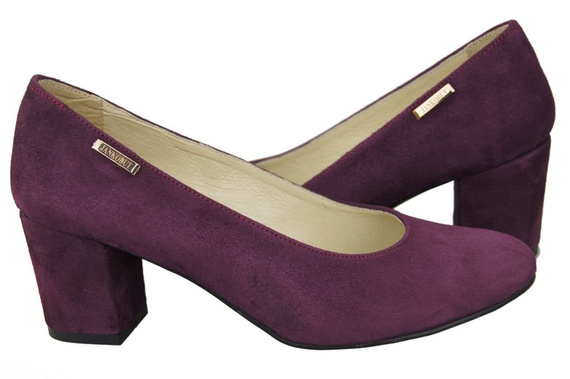 Dámská obuv Maroon Natural Leather Suede pumps 125 ElitaBut