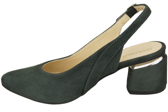 Dámské sandály z přírodní semišové kůže Graphite Elegance and Comfort 196 From ElitaBut