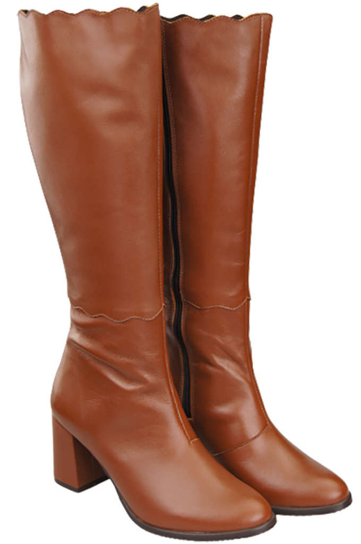 Dámské boty Brown Classic přírodní kůže 176 ElitaBut