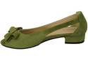 Dámské sandály Pistachio Natural Suede Leather 994 Z Kombinace stylu a pohodlí ElitaBut