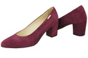 Dámská obuv Dámské lodičky Maroon Suede Natural Leather 106 ElitaBut