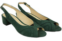 Dámská obuv Sandály semišové zelené 991 ElitaBut