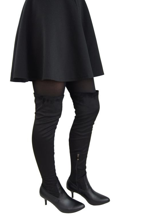 Dámské nízké kozačky nad kolena Stretch Stretch 963 N ElitaBut