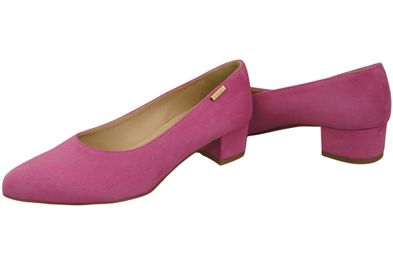 Pohodlné dámské boty Fuchsia Natural Suede Leather 220 od ElitaBut