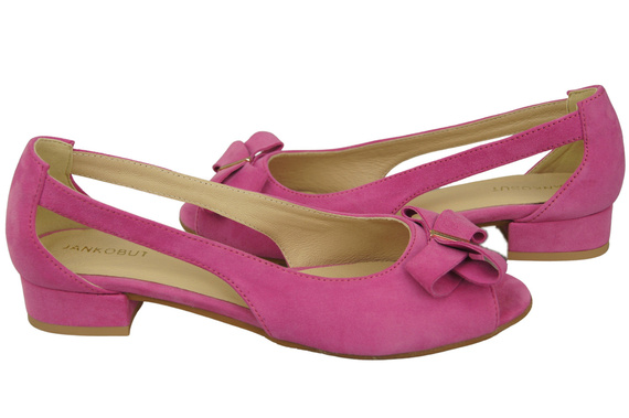 Dámské sandály Fuchsia Natural Suede Leather 994 Z Kombinace stylu a pohodlí ElitaBut