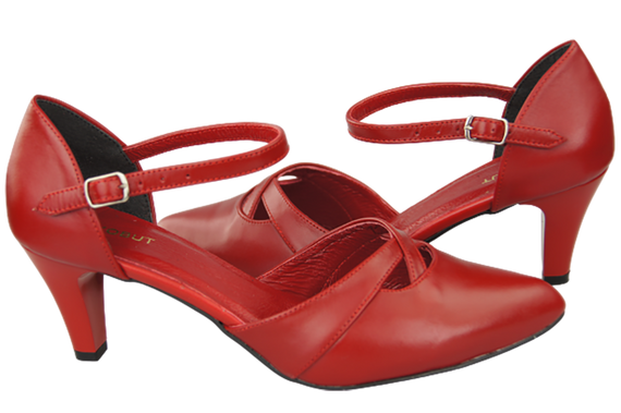 Dámská obuv Sandály Červená přírodní kůže 151 ElitaBut