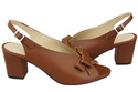 Dámská obuv Sandály Brown Faced Leather 148 L ElitaBut