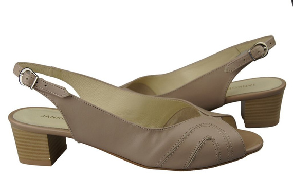 Dámská obuv Sandály z přírodní kůže Cappuccino Lico 991 ElitaBut