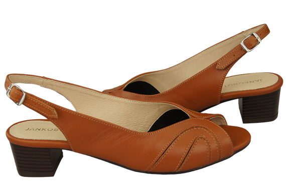 Dámská obuv Přírodní kůže Sandály Červená 991 ElitaBut