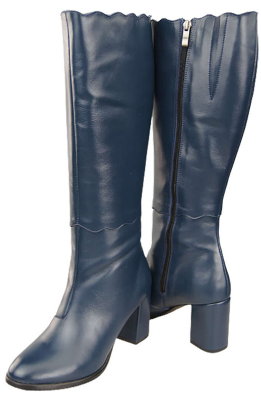 Dámské boty Navy blue Classic přírodní kůže 176 ElitaBut