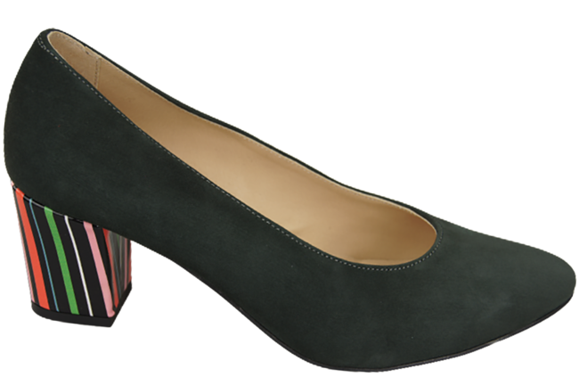 Dámská obuv Dámské lodičky Graphite semišové přírodní kůže Ozdobný podpatek 158 S ElitaBut