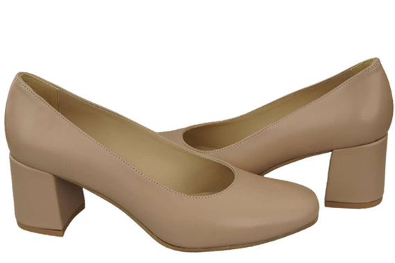 Dámská obuv Dámské lodičky Přírodní kůže 171 Cappuccino Lico ElitaBut