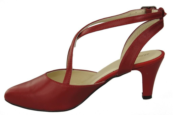 Dámská obuv Sandály Červená přírodní kůže 129 ElitaBut