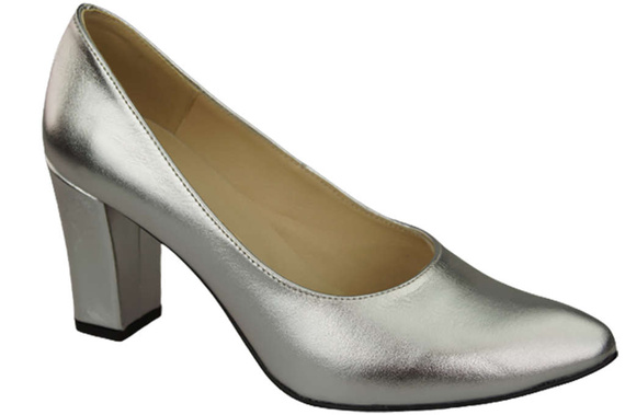 Dámská obuv Silver Natural Leather pumps 170 ElitaBut