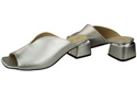Dámská obuv Silver Heeled Flip Flops Natural Leather 210 ElitaBut
