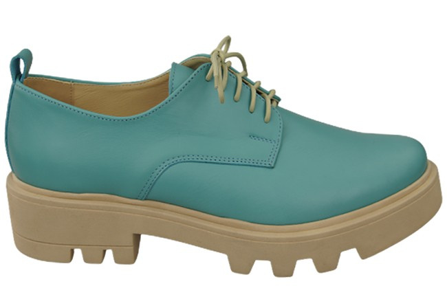 Dámská obuv se šněrováním Obuv z tyrkysové kůže Natural 180 ElitaBut
