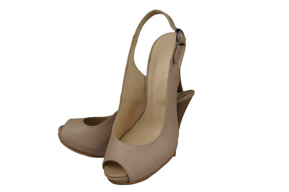 Dámská obuv Sandály z přírodní kůže Cappuccino Lico 912 ElitaBut