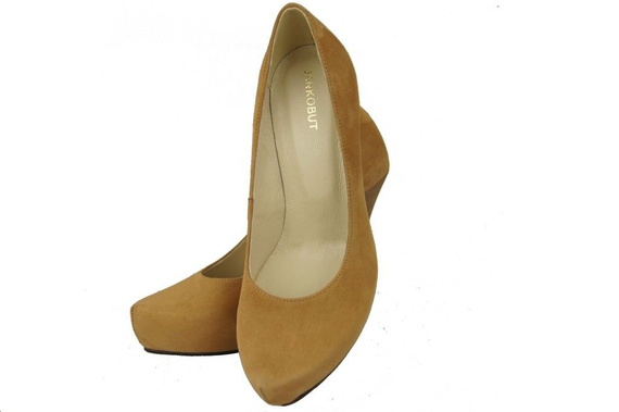 Dámská obuv Červená semišová přírodní kůže 644 ElitaBut