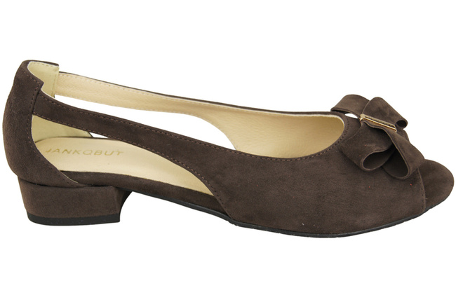 Obuv Sandály dámské čokoládové přírodní semišové kůže 994 s kombinací stylu a pohodlí ElitaBut