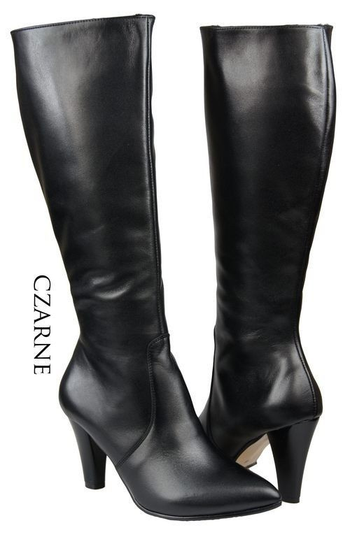 Dámské boty z přírodní kůže Black 878 ElitaBut