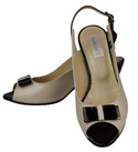 Dámská obuv Přírodní kůže Sandály Béžová 843 N ElitaBut