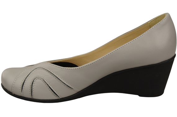 Boty na kotníku Light Ash Dámské lodičky z přírodní kůže 828 ElitaBut