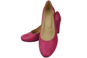 Dámské boty Classic Purple Natural Leather Almond Nose pumps 201 ElitaBut