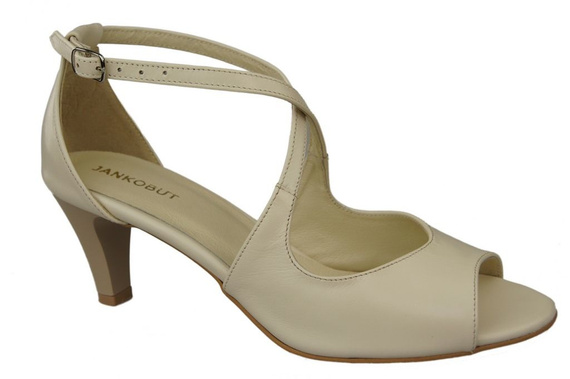 Dámská obuv Sandály béžové přírodní kůže 115 ElitaBut