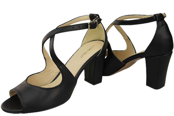 Dámská obuv Sandály Černá přírodní kůže 186 ElitaBut