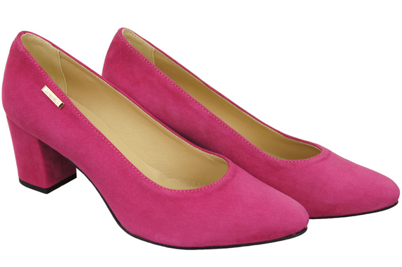 Dámská obuv Purple Natural Leather Suede pumps 106 ElitaBut
