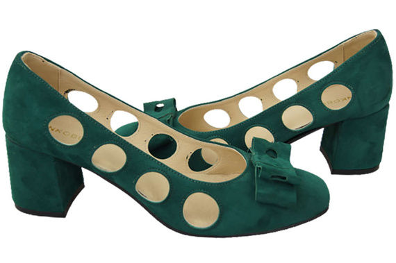 Dámská obuv Malachite lodičky Přírodní semišová kůže 182 ElitaBut