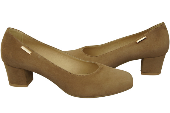 Pohodlná dámská obuv Olive Natural Leather Suede 172 od ElitaBut