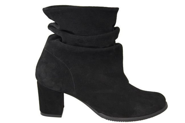 Dámská obuv Přírodní kožené boty Black 986 ElitaBut