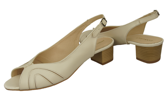 Dámská obuv Přírodní kůže Sandály Béžová Ecru 991 ElitaBut