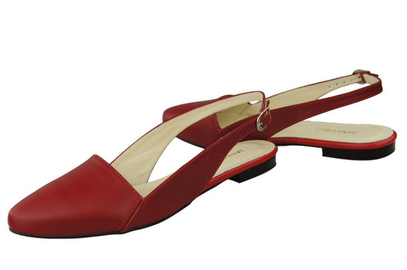 Obuv Dámské sandály Červená přírodní kůže 996 ElitaBut