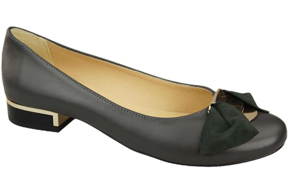 Dámská baletní obuv Natural Leather Graphite 894 ElitaBut