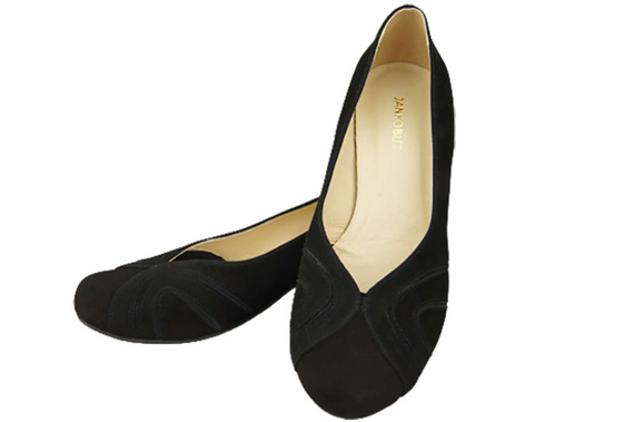 Dámská obuv Dámské lodičky z přírodní kůže a semiše Černá 786 Z ElitaBut