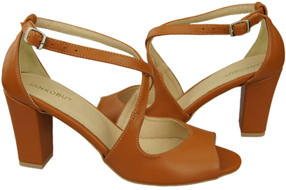 Dámská obuv Červené sandály Přírodní kůže 186 ElitaBut