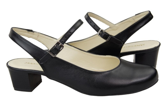 Dámské sandály z černé přírodní kůže 108 ElitaBut