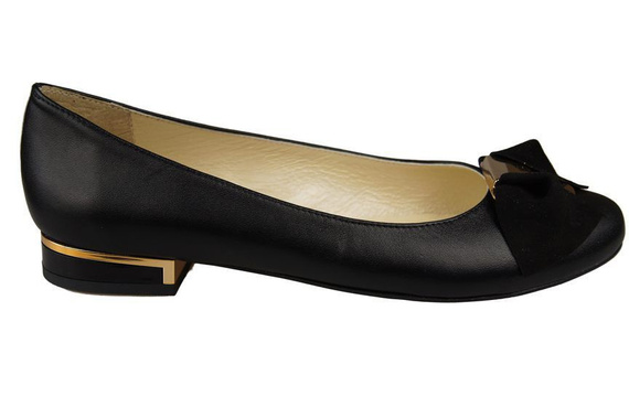 Dámské baleríny z přírodní kůže 894 ElitaBut