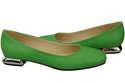 Ploché dámské boty Lime pumps Ornamental heel Natural leather 209 ElitaBut