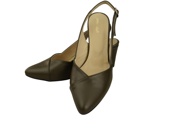 Dámská obuv Olive Stiletto Sandály Natural Leather 217 ElitaBut